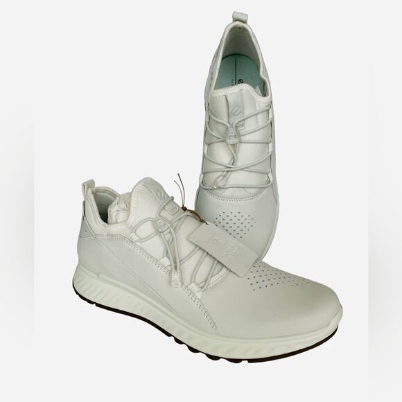 ECCO HASH LEATHER SNEAKERS, 9-9.5 - Picture 1 of 8